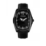 Zegarek męski CHRONOTECH CT7219M03 40mm Analogowy Kwarcowy Stal nierdzewna Czarna tarcza Skórzany pasek