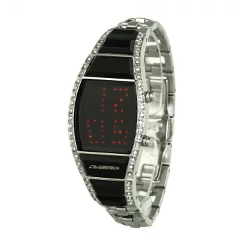 CHRONOTECH Woman CT7122LS-03M Quartz Analog Watch 28mm Silver Stainless Steel