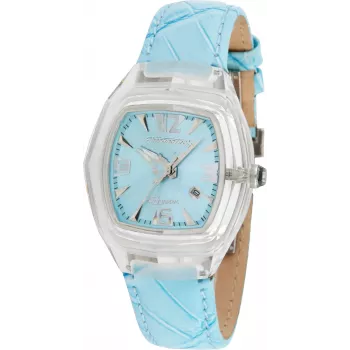 CHRONOTECH Zegarek damski kwarcowy analogowy CT7888L-01 35mm Biała skóra