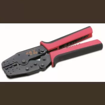 Zestaw 5-częściowy szczypiec zaciskowych Cimco z wymiennymi matrycami do złączy izolowanych i nieizolowanych, 0,5-6 mm², Click 'n' Crimp 106002