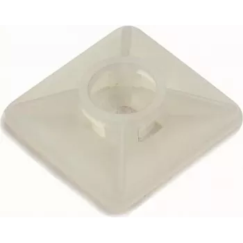 CIMCO Podstawa montażowa do opasek kablowych 27x27 mm Naturalny PA66 Mocowanie klejowe/śrubowe do opasek kablowych do 9 mm 181384