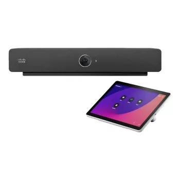 Cisco Webex Room Bar Video Conferencing Bar z montowanym na ścianie Room Navigator, Charcoal