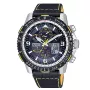 Zegarek CITIZEN Eco-Drive Atomic Timekeeping JY8078-01L 45mm Niebieska Tarcza Skórzany Pasek