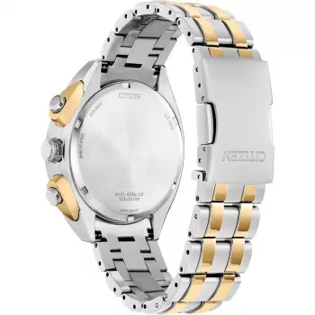 Zegarek męski CITIZEN Eco-Drive Chronograph CA4544-53L 43mm Niebieska tarcza Stal nierdzewna