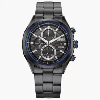 Zegarek CITIZEN Eco-Drive Chronograph ze stali nierdzewnej CA0438-52E 41mm