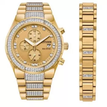Zegarek CITIZEN Eco-Drive Chronograph ze stali nierdzewnej CA0752-66P 41mm