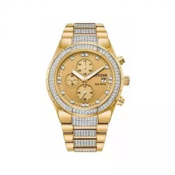Zegarek CITIZEN Eco-Drive Chronograph ze stali nierdzewnej CA0752-66P 41mm