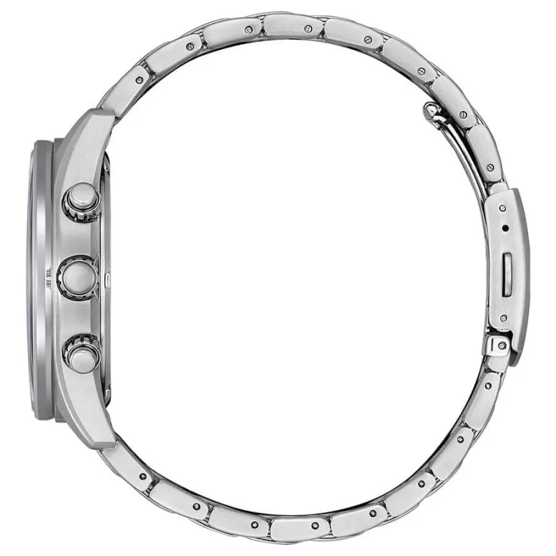 Zegarek CITIZEN Eco-Drive Chronograph CA0770-72X 43mm Stal nierdzewna Zielona Tarcza Męski