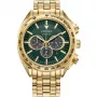 Zegarek CITIZEN Eco-Drive Chronograph CA4542-59X 43mm Stal nierdzewna Zielona Tarcza