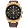 Zegarek CITIZEN Eco-Drive Chronograph CA4583-01E 43mm Brązowa Skóra