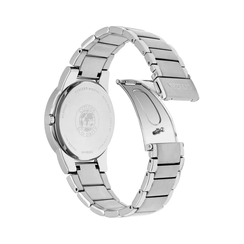 Zegarek męski CITIZEN Eco-Drive AU1060-51G 40mm Stal nierdzewna Czarna tarcza
