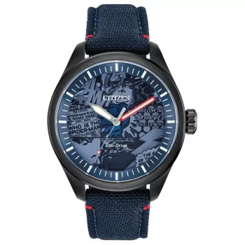 Zegarek męski CITIZEN Eco-Drive AW2037-04W 43mm Stal nierdzewna Brązowa skóra Zielona tarcza