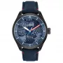 Zegarek męski CITIZEN Eco-Drive AW2037-04W 43mm Stal nierdzewna Brązowa skóra Zielona tarcza