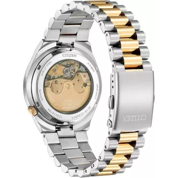 Zegarek automatyczny CITIZEN męski NJ0154-80H 40mm Stal szlachetna Szara tarcza