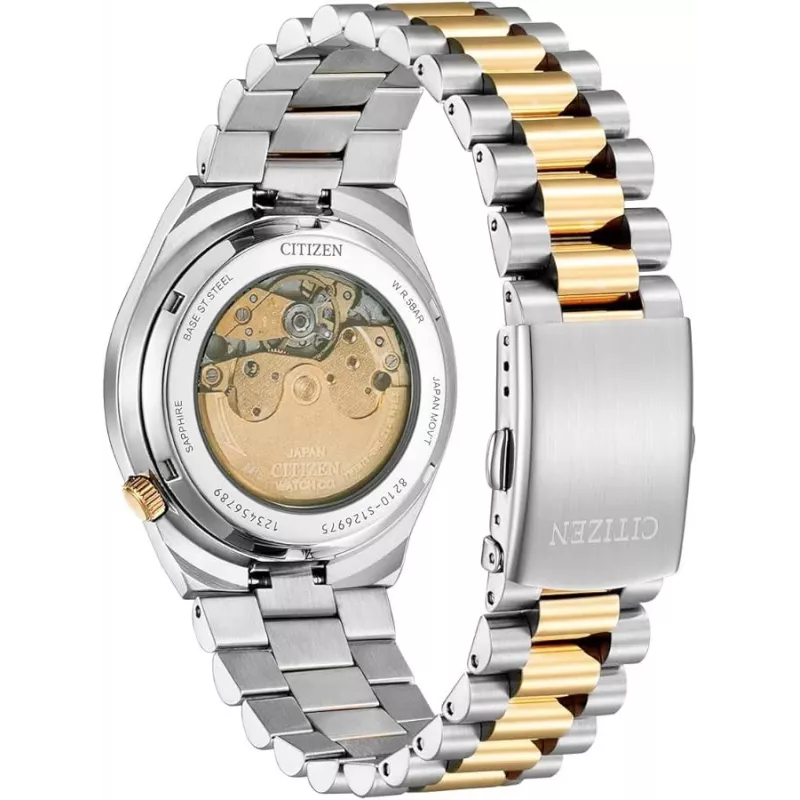 Zegarek automatyczny CITIZEN męski NJ0154-80H 40mm Stal szlachetna Szara tarcza