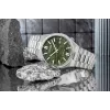 Automatyczny zegarek męski CITIZEN NJ0159-86X 40mm, złoty kolor, stal nierdzewna, zielona tarcza