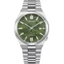 Automatyczny zegarek męski CITIZEN NJ0159-86X 40mm, złoty kolor, stal nierdzewna, zielona tarcza