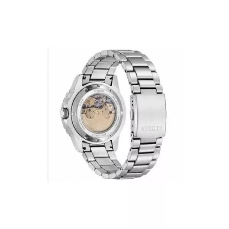Zegarek automatyczny CITIZEN męski NJ0170-83X 43mm Stal nierdzewna Zielona tarcza