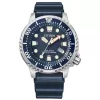 Zegarek nurkowy CITIZEN Eco-Drive BN0151-17L 44mm Niebieska tarcza Niebieski pasek poliuretanowy