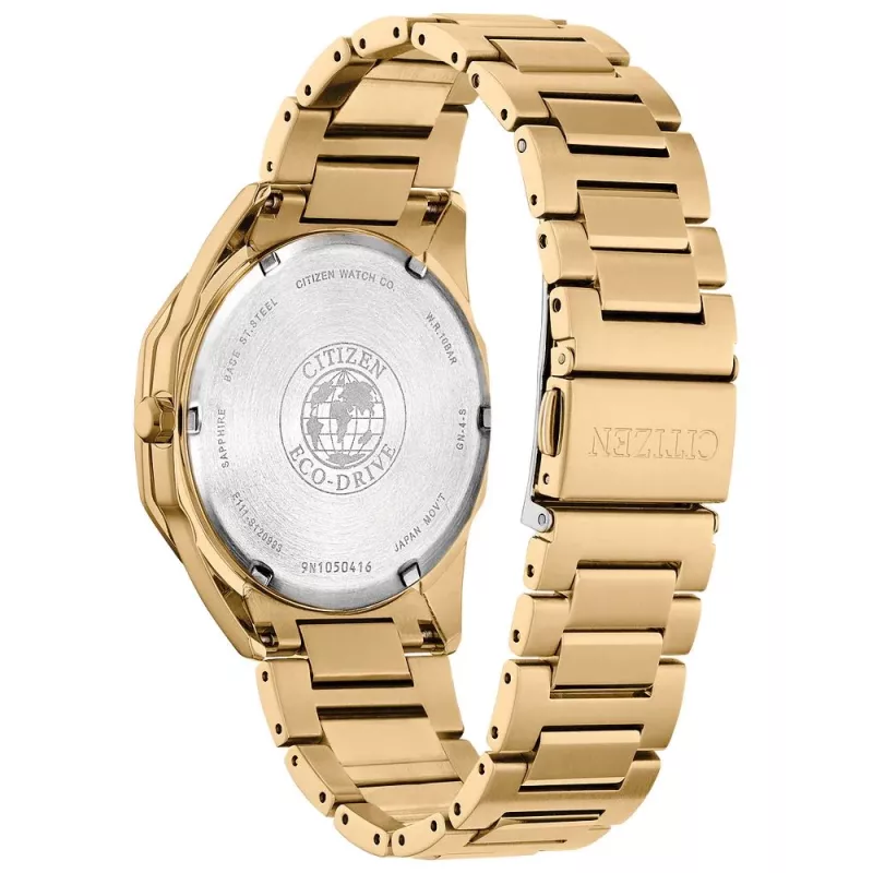 Zegarek CITIZEN Eco-Drive BM7582-56E 40mm Stal nierdzewna Czarna tarcza