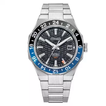 CITIZEN NB6031-56E Automatyczny zegarek nurkowy 41mm Super Titanium Czarna tarcza