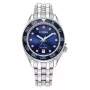 Zegarek CITIZEN Eco-Drive ze stali nierdzewnej FE6160-57L 35,4mm Niebieska tarcza