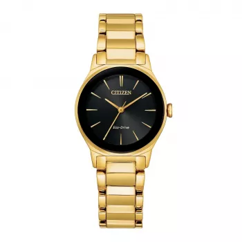 Zegarek CITIZEN Eco-Drive Damski EM0737-58E 28mm Stal Szlachetna Diamentowy Bezel