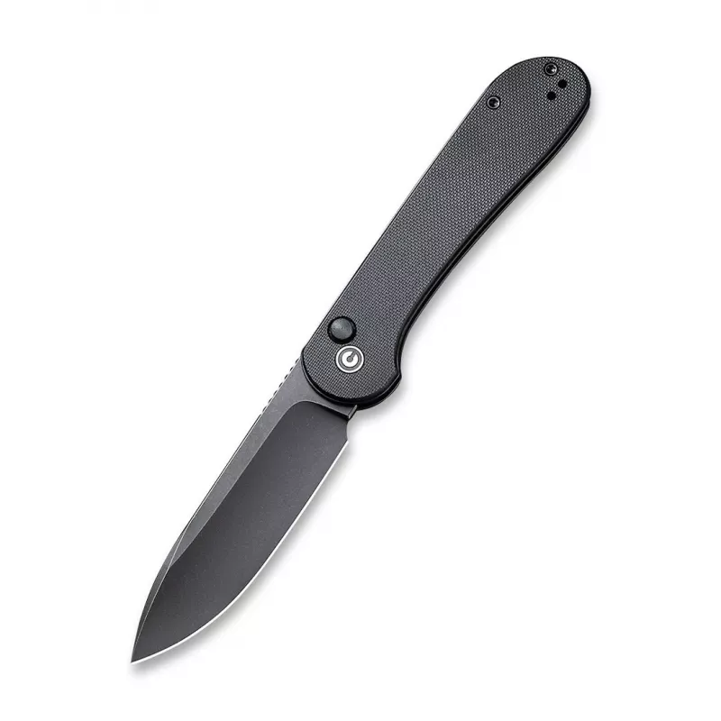 Nóż składany CIVIVI Button Lock Elementum, czarny G10, Nitro-V