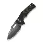 CIVIVI Vexron Damasteel Folding Knife z G10 Milled Black & Green Handle