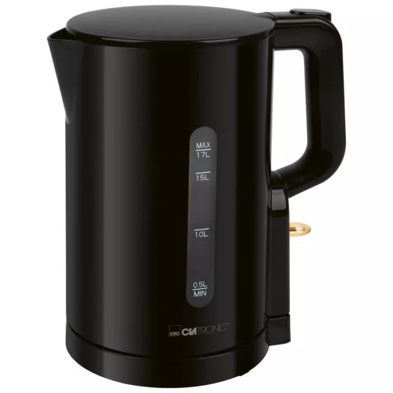 Clatronic WK 3835 Bezprzewodowy czajnik elektryczny 1.7L 2200W Czarny plastik