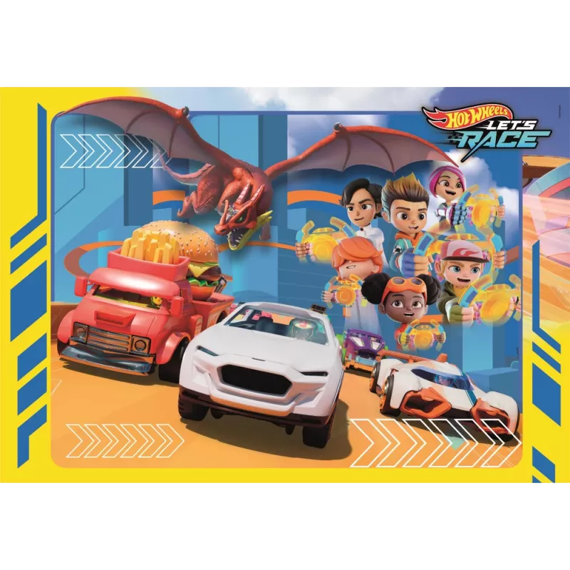 Clementoni Super Color Puzzle 30 elementów Hot Wheels 20284