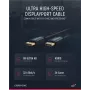 Kabel DisplayPort ClickTronic 40994 2 m Czarny - 4K Ultra HD, pozłacane złącza, potrójne ekranowanie