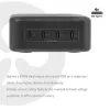 CLUB 3D CAC-1933 4-Port USB-C Charging Station, 240W GaN PD 3.1, PPS, LED Display