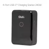 CLUB 3D CAC-1933 4-Port USB-C Charging Station, 240W GaN PD 3.1, PPS, LED Display