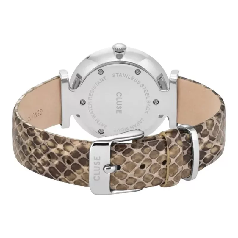 Zegarek damski CLUSE Minuit 33 mm, różowe złoto, stal nierdzewna, siateczka