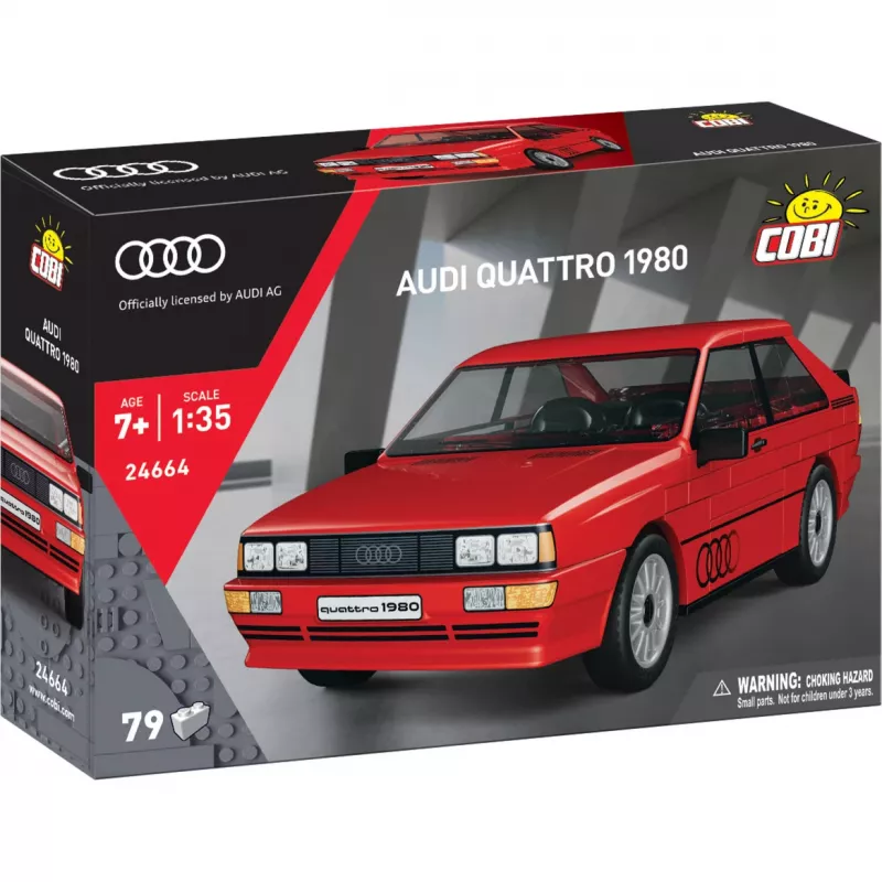 Cobi Audi Quattro 1980 Czerwony Skala 1:35