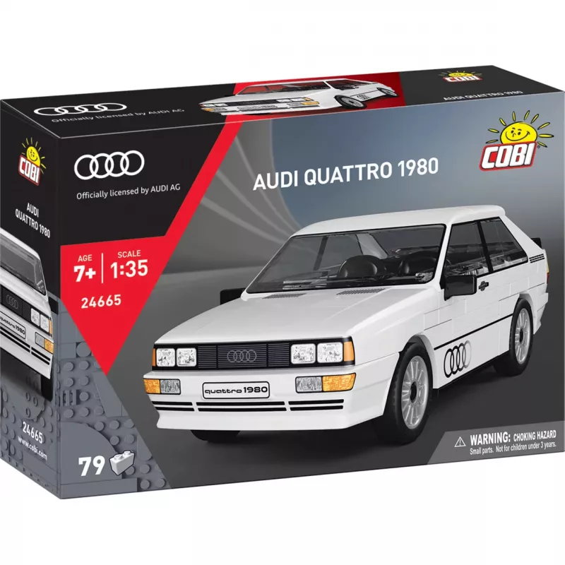 Cobi Audi Quattro 1980 Biały Zestaw Klocków Konstrukcyjnych w Skali 1:35
