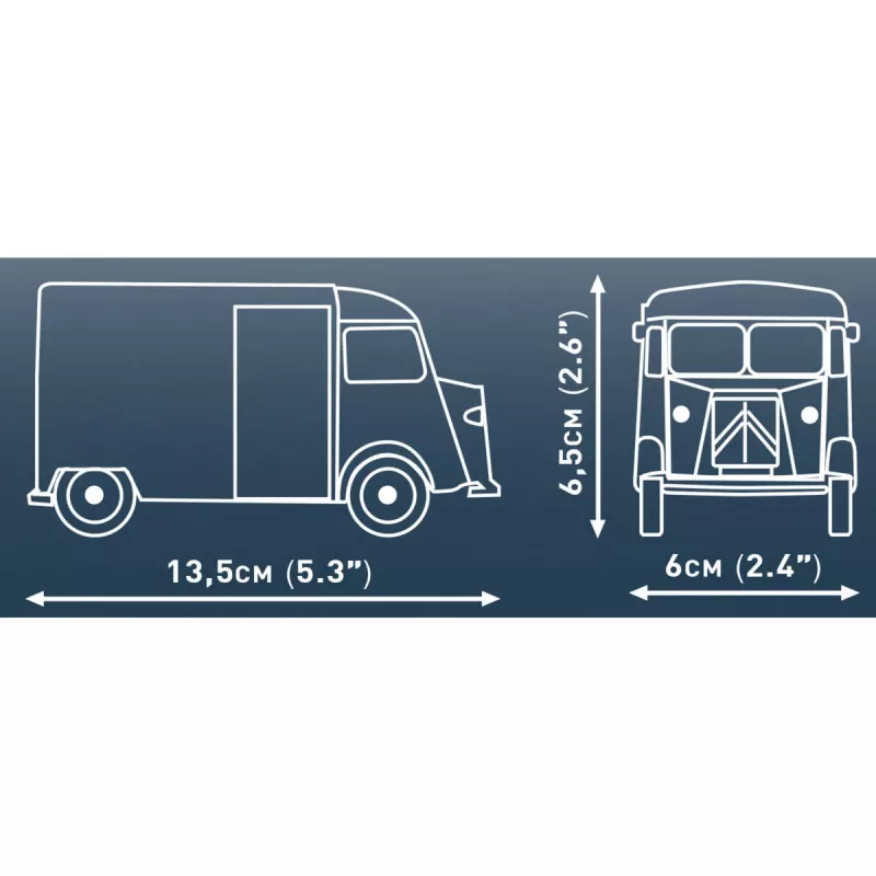 Zestaw klocków konstrukcyjnych COBI Citroen Type H 1:35 (246 elementów)