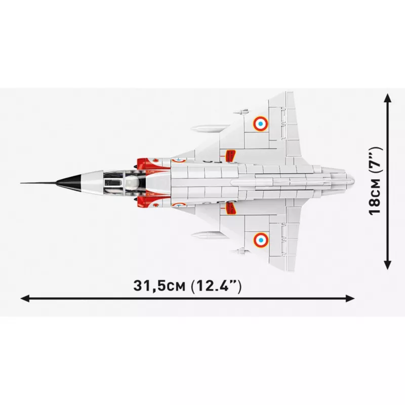 Zestaw konstrukcyjny Cobi Mirage IIIC w skali 1:48 (560 elementów)