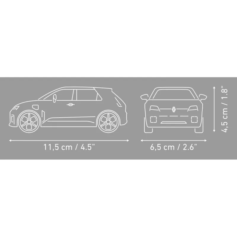 Zestaw klocków Cobi Renault 5 E-Tech Biały, skala 1:35