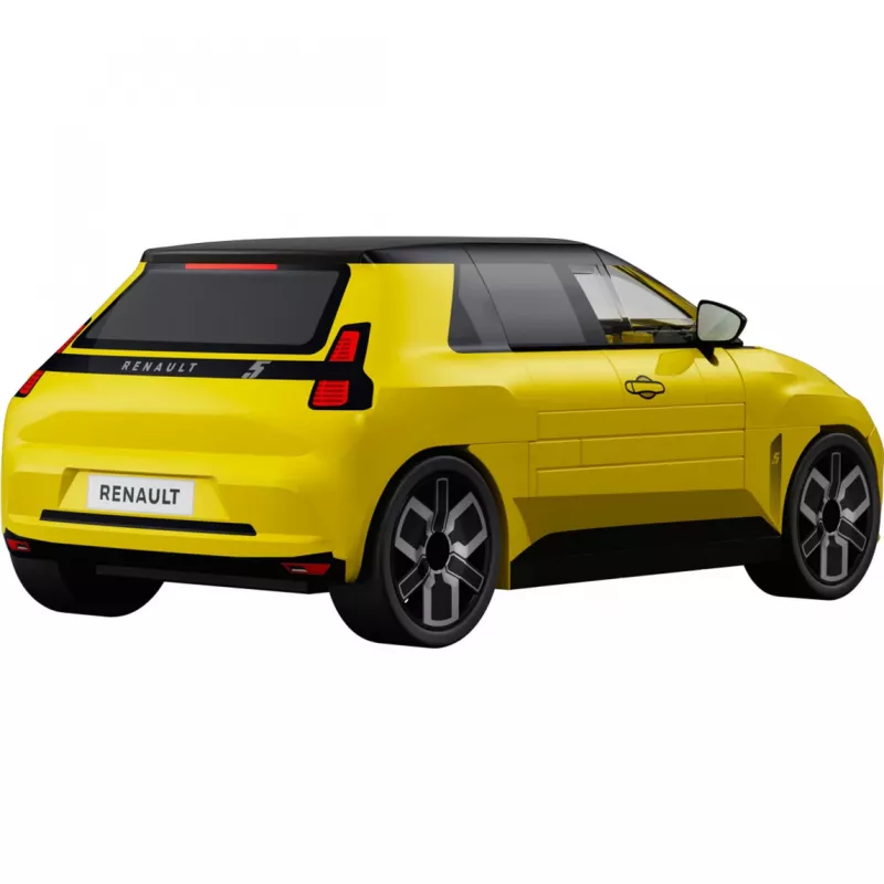 COBI Renault 5 E-Tech Żółty Samochód Modelarski Odlewany 1:35