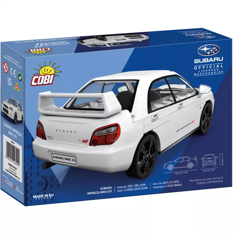 Zestaw klocków konstrukcyjnych Cobi Subaru Impreza WRX STI (skala 1:35, 255 elementów)