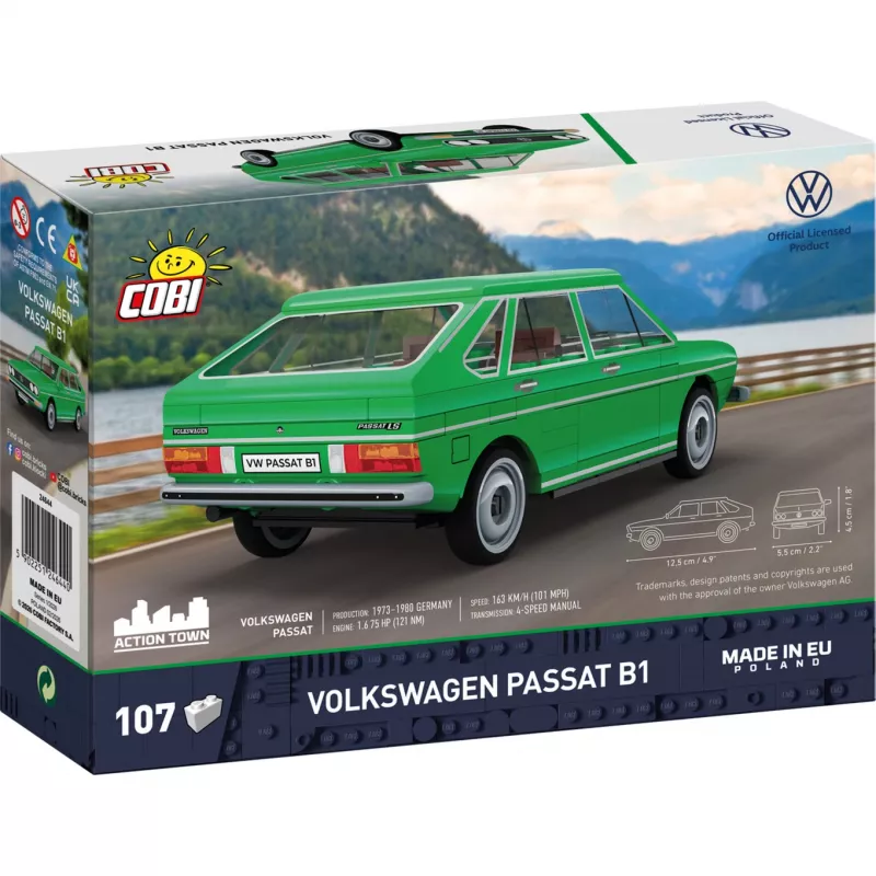 Zestaw konstrukcyjny COBI Volkswagen Passat B1 (zielony, skala 1:35)