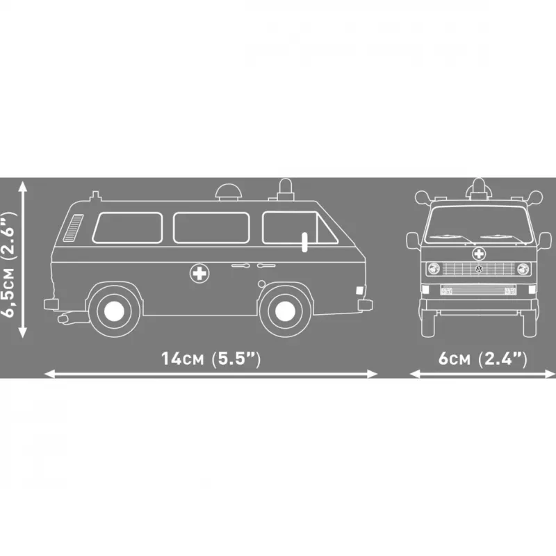 COBI Volkswagen T3 Ambulance Plastikowy Model do Sklejania 1:35