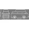 COBI Volkswagen T3 Camper Van 1:25 Die-Cast Model - Red