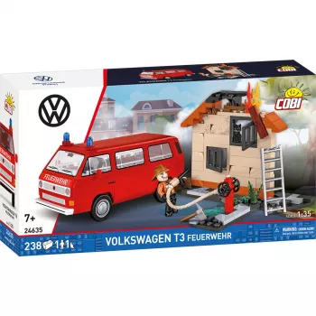 Cobi Volkswagen T3 Feuerwehr Fire Truck Building Blocks Set (230 Pieces)