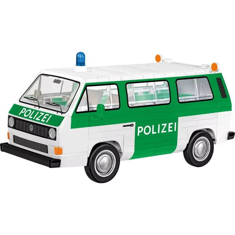 Zestaw klocków konstrukcyjnych COBI Volkswagen T3 Policja w skali 1:35, 225 elementów