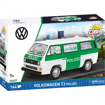 Zestaw klocków konstrukcyjnych COBI Volkswagen T3 Policja w skali 1:35, 225 elementów