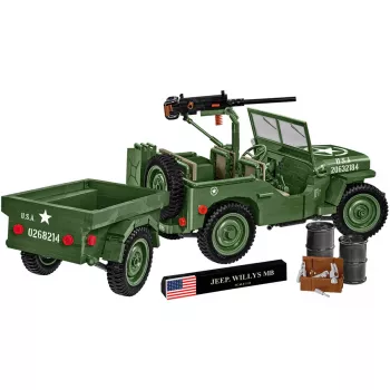 COBI Willys MB & Trailer Executive Edition Klocki Konstrukcyjne (400 elementów)