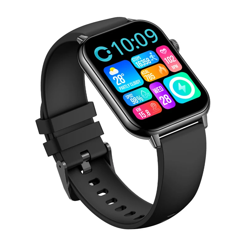 COLMI C28 Smartwatch - Czarna silikonowa